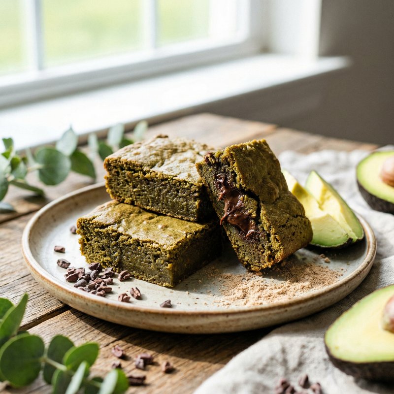 Avocado Protein Brownies